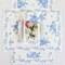 Blue Floral Linen Table Runner 14x48” – Handcrafted, Machine Washable